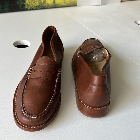 🇺🇸Weekjuns G.H. Bass & co handcrafted size 9.5M brown leather classic moccasins - Picture 15 of 16